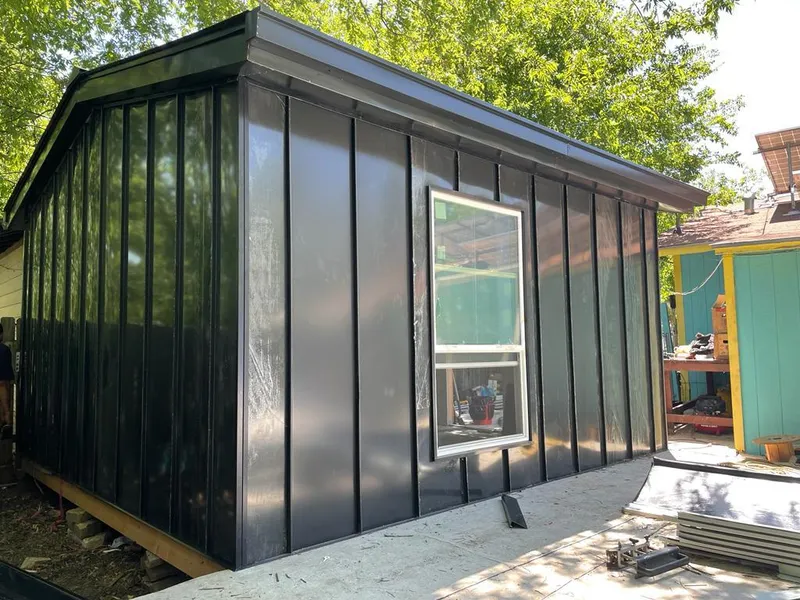 Black standing seam metal wall panels for Roof Inspection in Lawndale