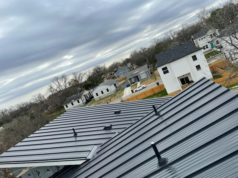 Standing seam metal roof panels with vents for Skylight Repair in Lawndale